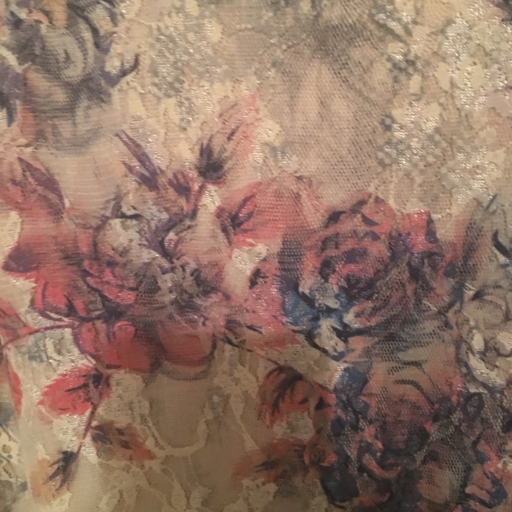 TOP LACE & FLOWERS 1X 2X AVAILABLE BRITTANY BLACK - Picture 7 of 8